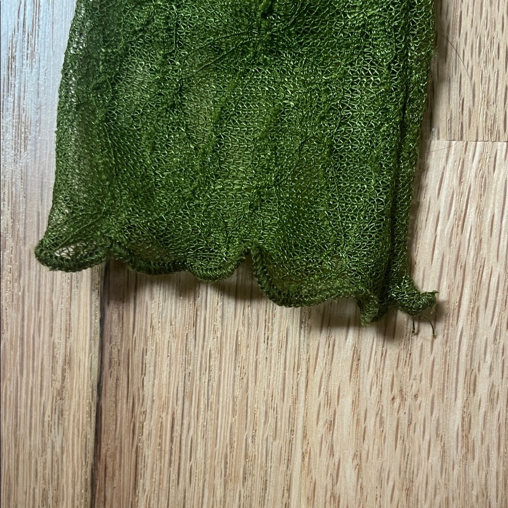 Urban Outfitters Green Sheer Lace Top - Picture 5 of 6